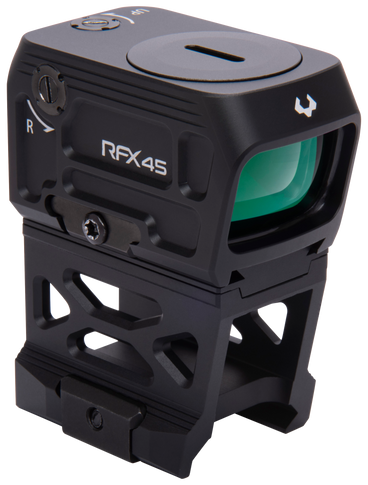 Viridian 9810052 RFX45 Pro Black Anodized 1 x 24 mm x 15.5 mm 5 MOA Green Dot ACRO/RMR/Glock MOS/Picatinny Mounts 157152