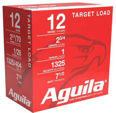 AGU HV SPORTING 12GA 2.75 1OZ #7.5 25/10 AGU 1CHB1285