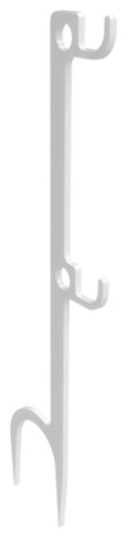 BC GROUND STAKE STEEL TARGET HANGER DOUBLE BC CFGSTH2