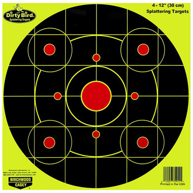 BC DIRTY BIRD 12 BULL'S EYE YELLOW SIGHT IN 4PK BC 35912