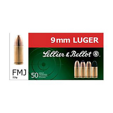 SB 9MM LUGER PARA 124GR FMJ 50/20 SB SB9B