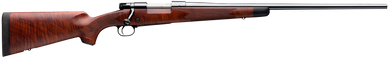 Winchester Repeating Arms 535203236 Model 70 Super Grade 338 Win Mag Caliber with 3+1 Capacity, 26" Barrel, High Polished Blued Metal Finish & Satin Fancy Walnut Stock Right Hand (Full Size) 90584