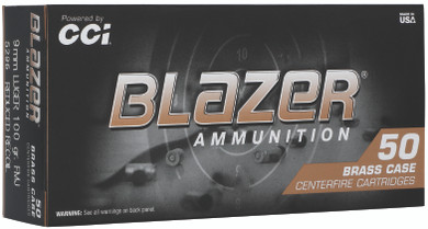 BLAZER BRASS 9MM 100GR FMJ 50/20 CCI 5296