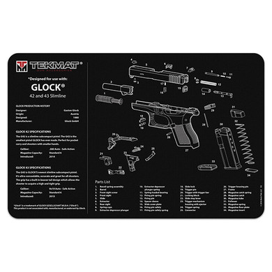 TEKMAT GLOCK 42/43 GUN CLEANING MAT TEK 17GLOCK4243