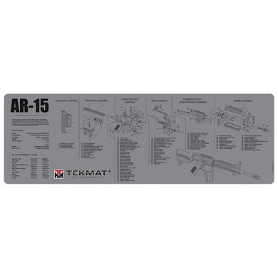 TEKMAT GUN CLEANING MAT AR15 GREY TEK R36AR15GY