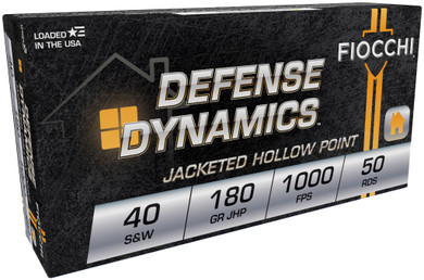 FIO DEFENSE 40SW 180GR JHP 50/20 FIO 40SWE