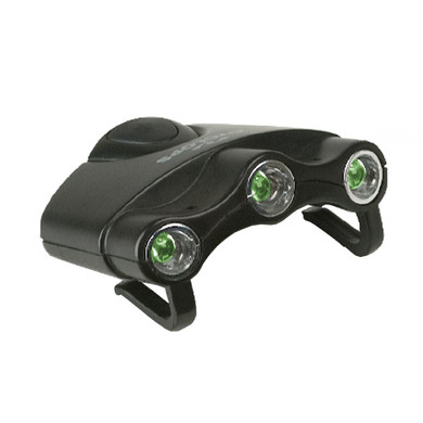 CYCLOPS ORION HAT LIGHT 3 GREEN LED LIGHTS CYC HC1G