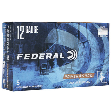 FED POWER-SHOK BUCKSHOT 12GA 2.75 12P #00 5/50 FED F13000