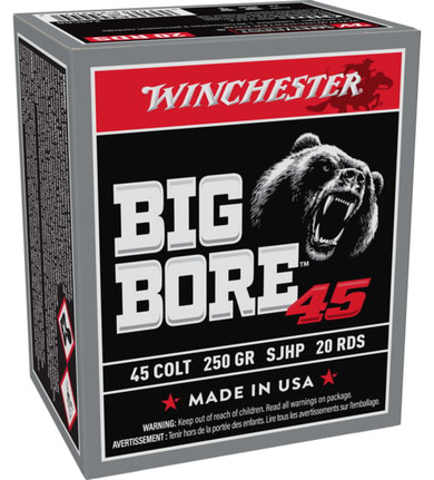 WIN BIGBORE 45COLT 250GR JSP 20/10 WIN X45CBB
