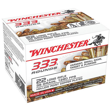 WIN USA 22LR 36GR COPPER HP 333/10 WIN 22LR333HP