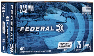FED AMERICAN EAGLE V&P 243WIN 75GR JHP 40/5 FED AE24375VP