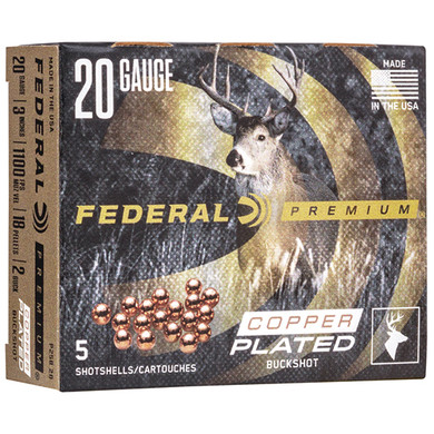 FED VITAL-SHOK BUCKSHOT 20GA 3 18P #2 5/50 FED P2582B