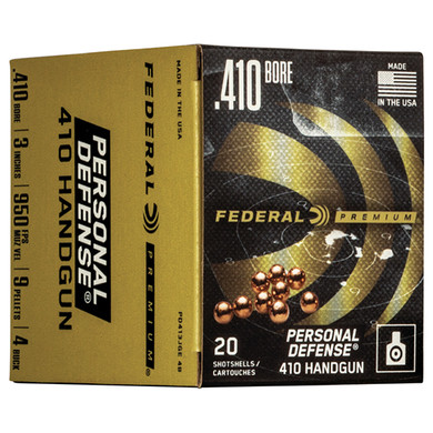 FED PERSONAL DEFENSE 410GA 3 9P #4 20/10 FED PD413JGE4B