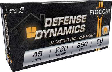 FIO DEFENSE 45ACP 230GR JHP 50/10 FIO 45T500