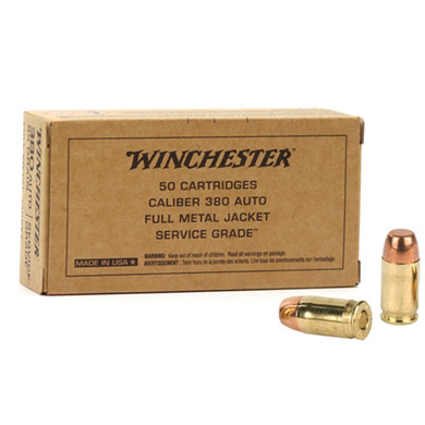WIN SERVICE GRADE 380ACP 95GR FMJ 50/10 WIN SG380W