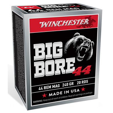 WIN BIGBORE 44REM MAG 240GR JSP 20/10 WIN X44MBB