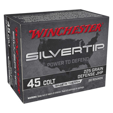 WIN SILVERTIP 45 COLT 225GR JHP 20/10 WIN W45CST