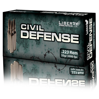 LIB AMMO CIVIL DEFENSE 223REM 55GR COPPER 20/50 LIB LACD223019
