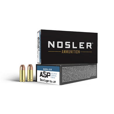 NOS AMMO 9MM 115GR JHP ASP 50/10 NOS 51017