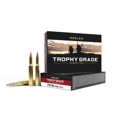 Nosler Accubond Long Range Trophy Grade Rifle Ammunition .270 Win 150 gr PT 2850 fps 20/ct NO60125