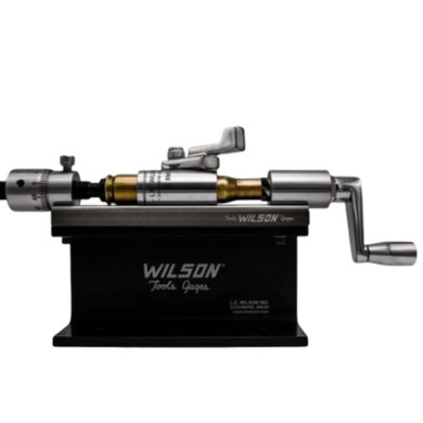 Wilson Stainless Case Trimmer Kit with Micro-Adjust Stop .50 Cal wtih 50 BMG Case Holder Stand and Clamp TiN Cutter LWCTS50MKTT