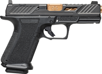 Shadow Systems SS1039CA MR920 Elite 9mm 10+1 Bronze TICN Black Nitride Optic Cut/Serrated/Window Cut Stainless Steel Slide Black Black Interchangeable Backstrap Grip *CA Compliant 172950