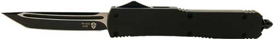 TEMPLAR KNIFE SLIM OTF BLACKRUBBER 3.1" BLACK TANTO MBR231