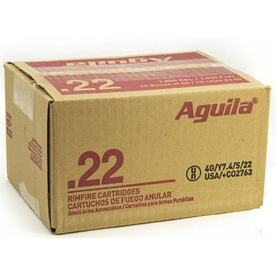 22 LONG RIFLE 40GR COPPER PLATED SOLID POINT 2000/CASE 105004367