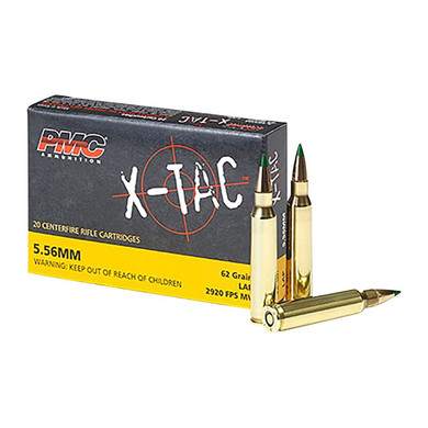 X-TAC 5.56X45 NATO 62GR LAP GREEN TIP 1,000/CASE 105001729