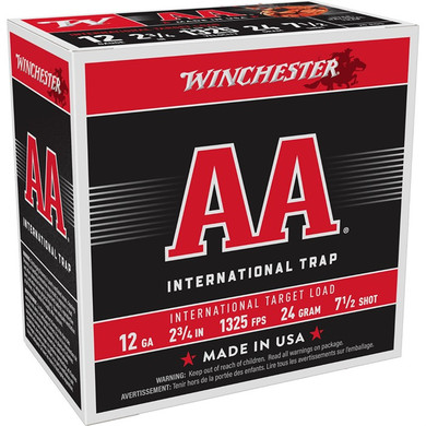 AA INTERNATIONAL 12 GAUGE 2-3/4'' 7/8OZ #7.5 250/CASE 105054109