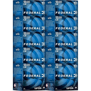 TOP GUN 20 GAUGE 2-3/4'' 7/8OZ #7.5 SHOT 1250 FPS 250/CASE 105054066