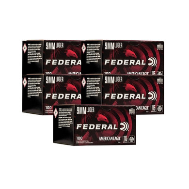 9MM LUGER 115GR FULL METAL JACKET 500/CASE 105000689