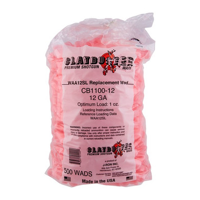 12 GAUGE 7/8 TO 1OZ WADS FOR WAA12SL PINK 500/BAG 940002580