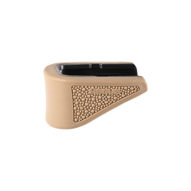 Hogue Overmolded Rubber Grip Extension Base Pad for Glock 42 6/rd Magazines FDE HA18223