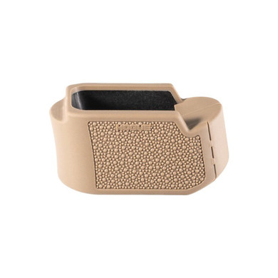 Hogue Overmolded Rubber Grip Extension Base Pad for Glock 26 FDE HA18613