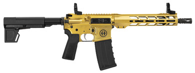 HI POINT HP15P 300BLK GOLD PISTOL 10.5" BBL, 9.5" MLOK BLADE/BRACE 1-30RD MAG HIPOHP15P-300-GOLD