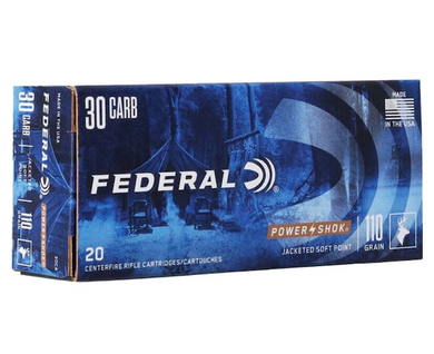 FED 30 CARBINE 110GR PWR SHK SP 20B F30CA