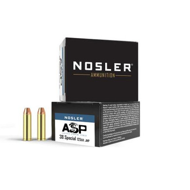 Nosler ASP Handgun Ammunition .38 Spl 125gr JHP 930 fps 20/ct NO40137