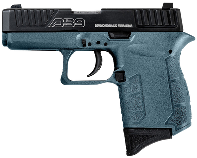 Diamondback DB0200P251 DB9 Gen4 Jesse James Micro-Compact Frame 9mm Luger 6+1 3.10" Black Nitride Stainless Steel Barrel & Serrated Slide, Civil Defense Blue Cerakote Polymer Frame w/Beavertail 178242