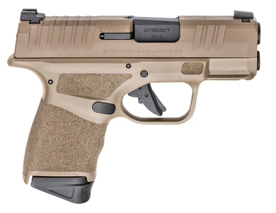 Springfield Armory HC9319F Hellcat  Micro-Compact Frame 9mm Luger 13+1/11+1 3" Melonite Steel Barrel, Flat Dark Earth Cerakote Serrated Steel Slide, Flat Dark Earth Polymer Frame w/Picatinny Rail 126621