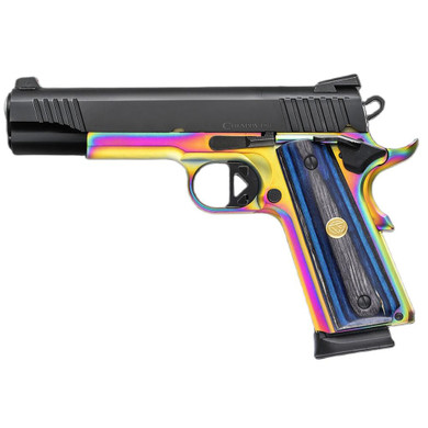 Chiappa 1911 Superior OR Handgun .45 ACP 8rd Magazines (2) 5" Barrel Multi-Color Blue Laminate Grip CH440237