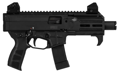 CZ-USA 91430 Scorpion 3+ Micro 9mm Luger 20+1 4.20" Black Polycoat Threaded Barrel, M-LOK Handguard, Picatinny Rail Receiver, Black Polymer Frame, Black Polymer Grip, Ambidextrous 169834