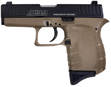 Diamondback DB0200P061 DB9 Gen4 Micro-Compact Frame 9mm Luger 6+1, 3.10" Stainless Steel Barrel, Black Nitride Serrated Stainless Steel Slide, Flat Dark Earth Polymer Frame & Grip 141004