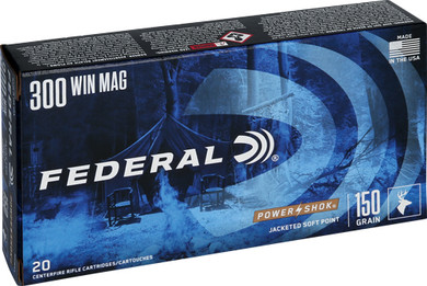 FEDERAL POWER-SHOK 300 WIN MAG150GR SP 20RD 10BX/CS A300WGS