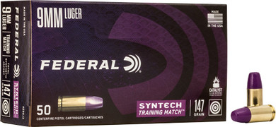 FEDERAL AE 9MM LUGER 147GR TSJTRAINING MATCH 50RD 10BX/CS AE9SJ3
