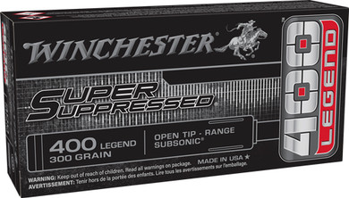 WINCHESTER SUPER SUPPRESSED400 LEGEND 300GR 20RD 10BX/CS ASUP400