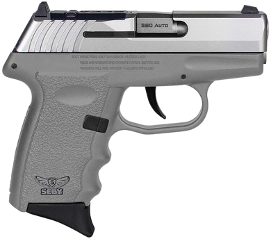 SCCY Industries CPX3TTSGRDR CPX-3  380 Auto 10+1 2.96" Stainless Steel Slide Sniper Gray Finger Groove Polymer Grip 172603