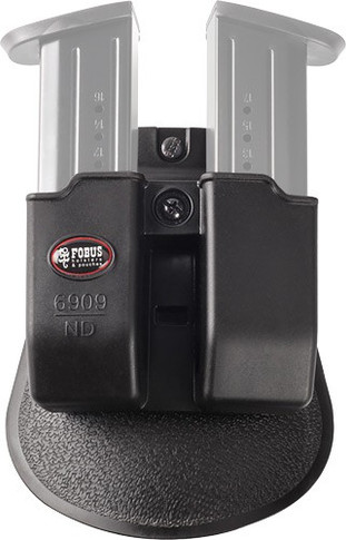 FOBUS MAG POUCH DOUBLE FOR9MM/.40SW PADDLE 6909NDP