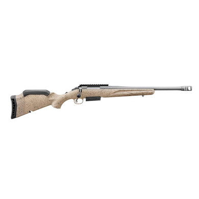 Ruger American Rifle Gen II Ranch .450 Bushmaster 3rd Magazine 16.1" 11/16x24 Threaded Barrel FDE Splatter Stock UR46922