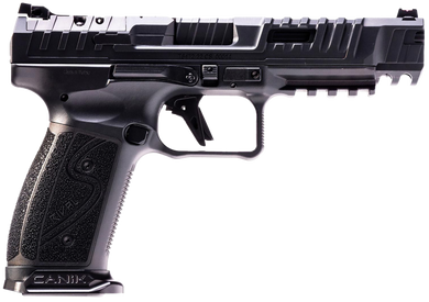 Canik HG7010N SFx Rival-S Full Size Frame 9mm Luger 18+1, 5" Black Steel Barrel, Dark Side Optic Ready/Serrated w/Ports Steel Slide, Frame w/Picatinny Rail, Ambidextrous 150296